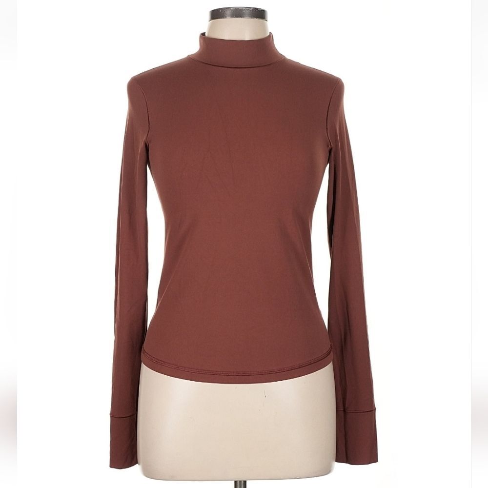 Aerie OFFLINE Rust Long Sleeve Turtleneck Size S
